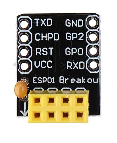 ESP8266 WiFi module ESP-01 adapter breadboard 02